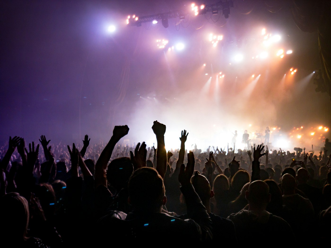 Foule lors d’un concert en salle